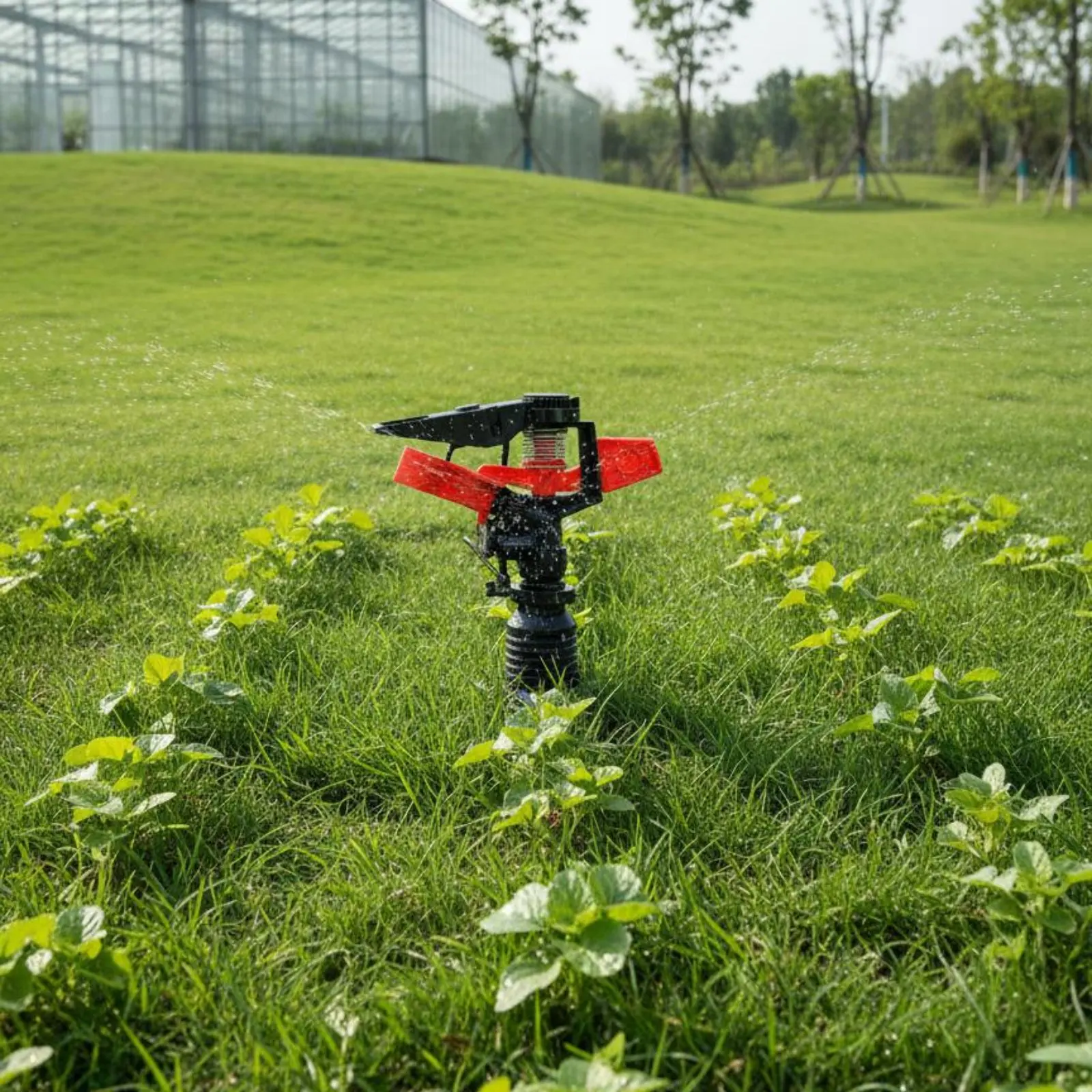 Aspersor de jardín pivotante con pulverización ajustable para perros - imagen 4