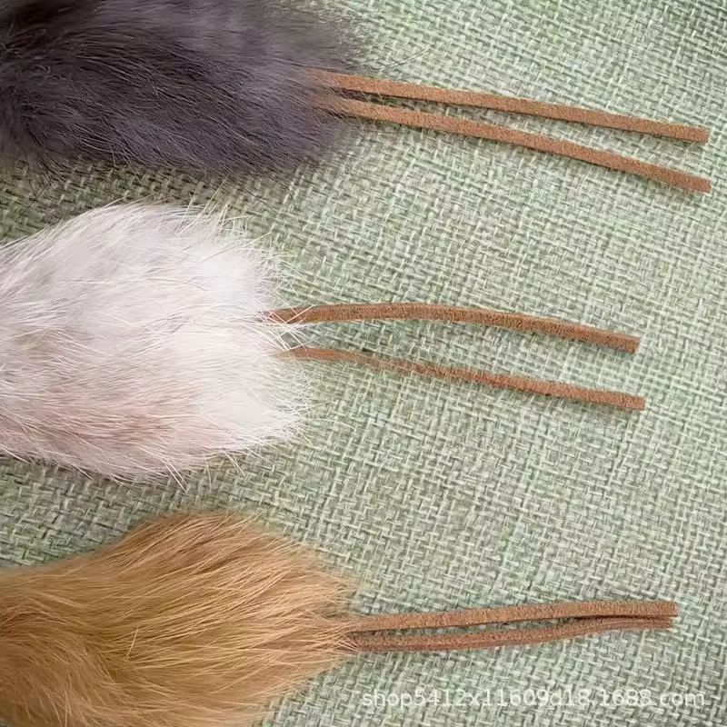 Juguete para gatos: varita de peluche con cabezas intercambiables - imagen 5