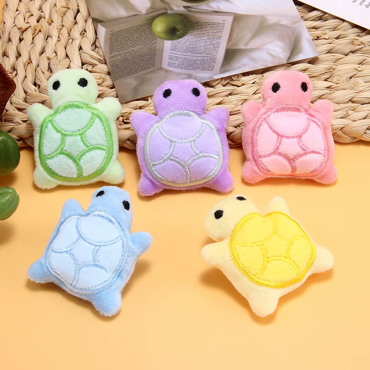 Juguete de peluche tortuga sonoro para perros – suave y dental - imagen 2