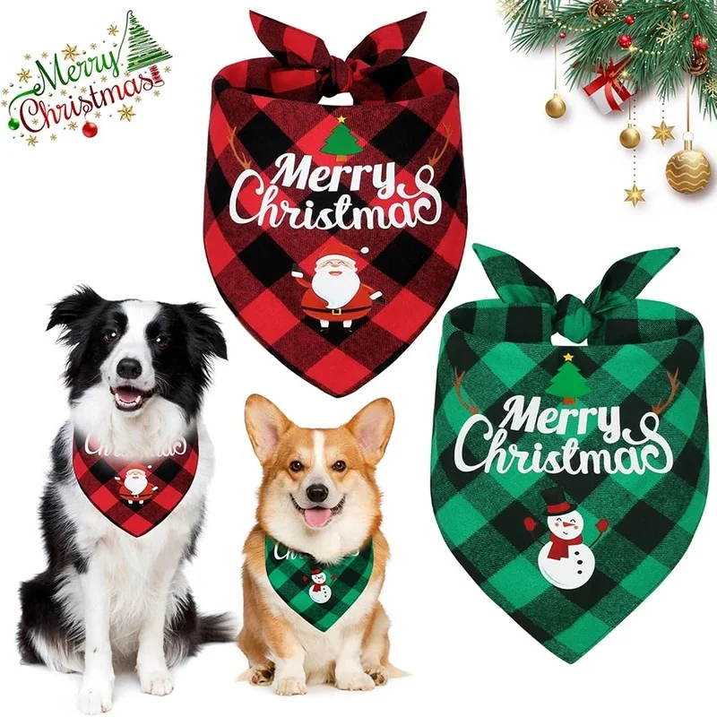 Pañuelo triangular ajustable para perro – Diseño cuadros Halloween - imagen 5