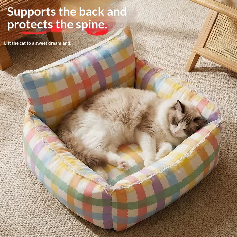Alfombra cálida antideslizante lavable para gatos y perros pequeños - imagen 3