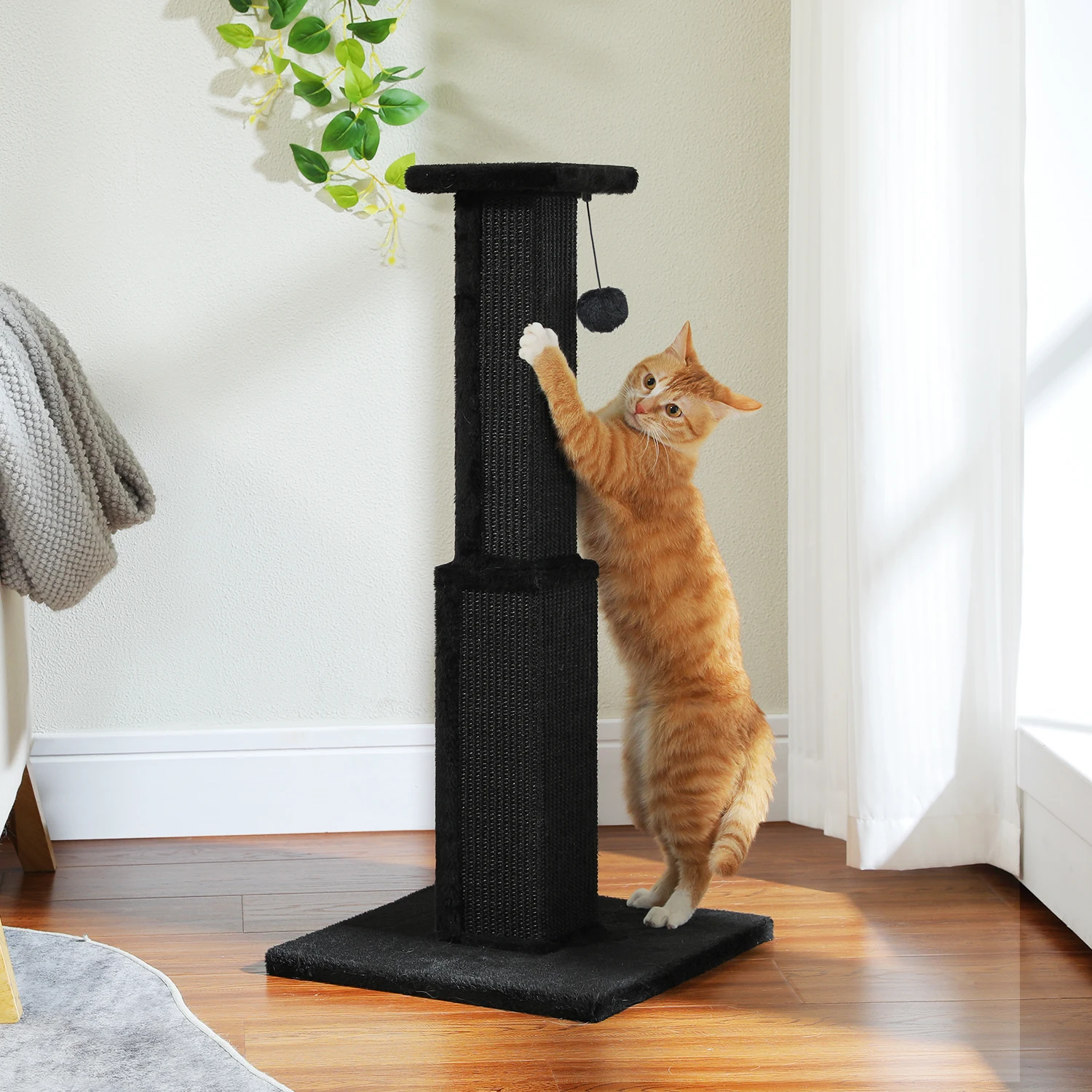 Torre rascador multinivel para gatos con juguetes interactivos - imagen 4