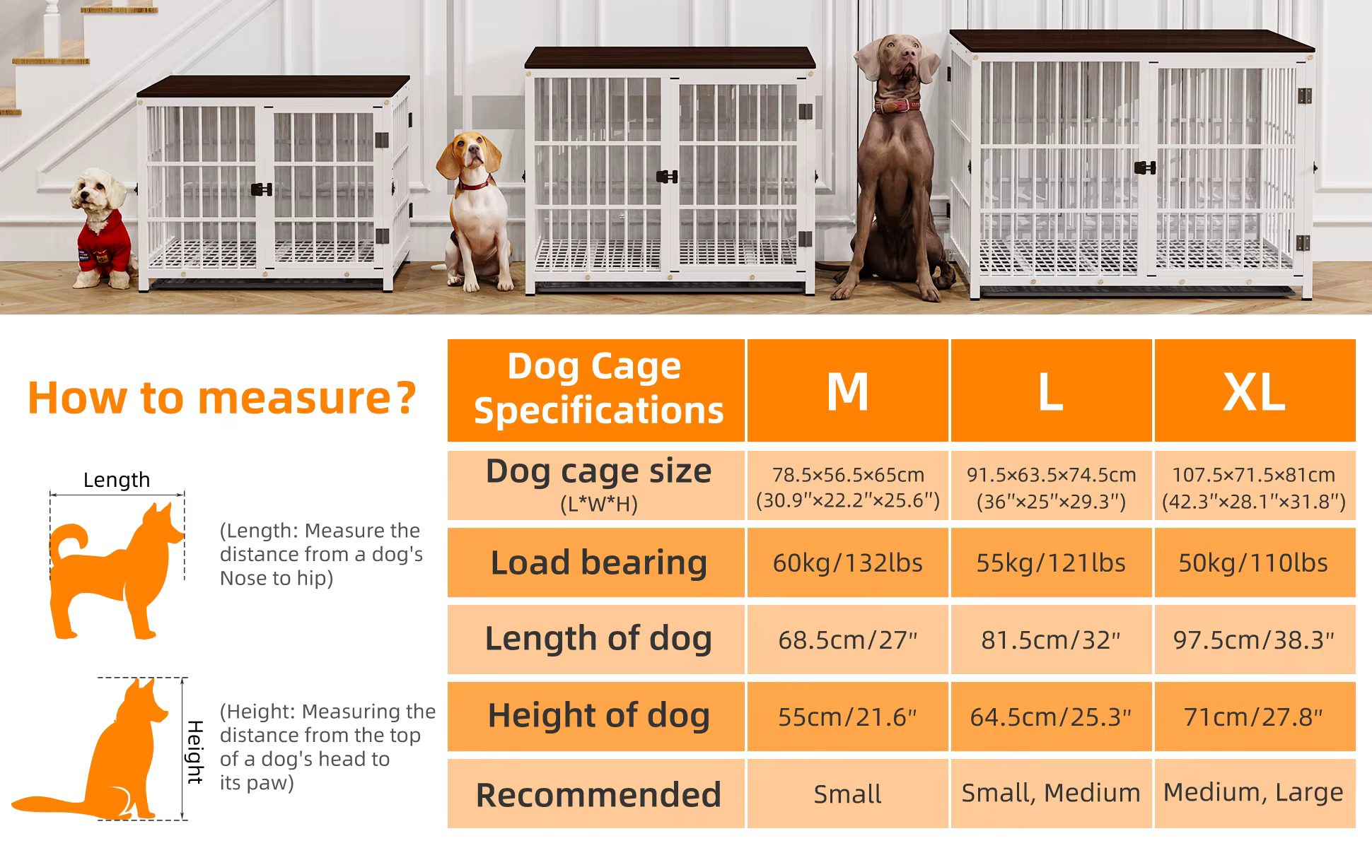 Combinación de jaulas para perros