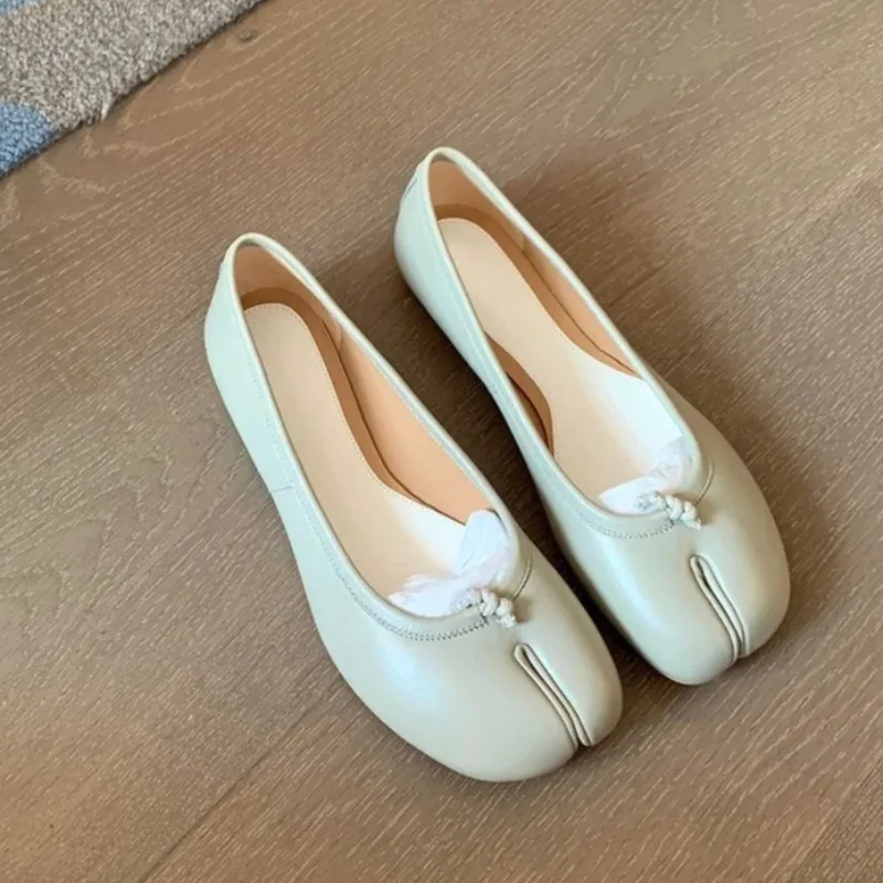 Mocasines de cuero para mujer – Zapatos planos elegantes sin cordones - imagen 3