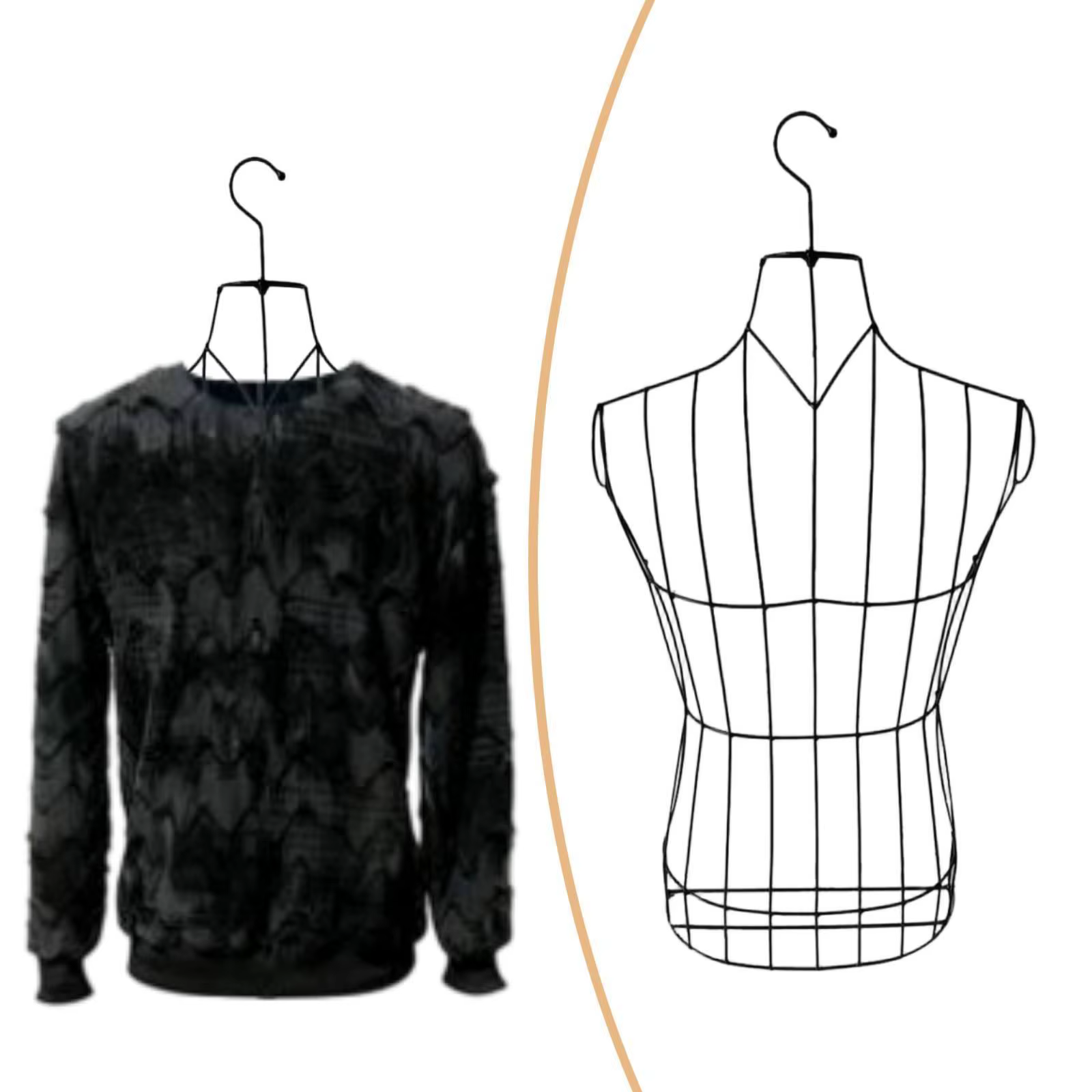 Maniquí Torso Superior Masculino para Exhibir Ropa en Tienda - imagen 4