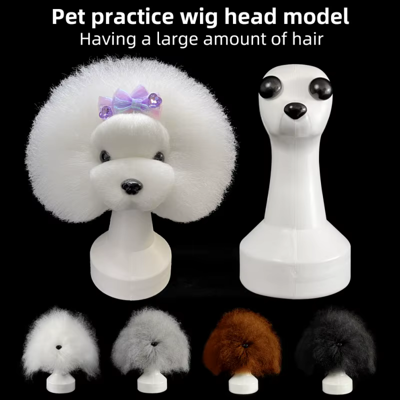Cabeza práctica peluquería canina – Maniquí realista para entrenar - imagen 2
