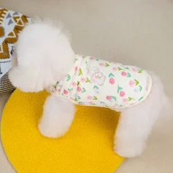 Chaleco con Estampado de Dibujos Animados para Perros y Gatos, Cálido de Otoño
