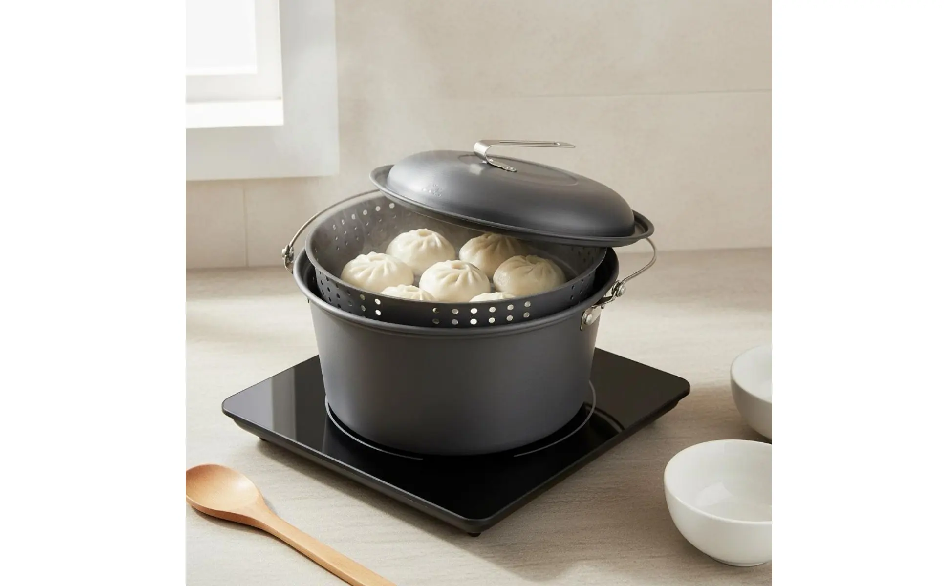 Olla colgante de cocina para exteriores
