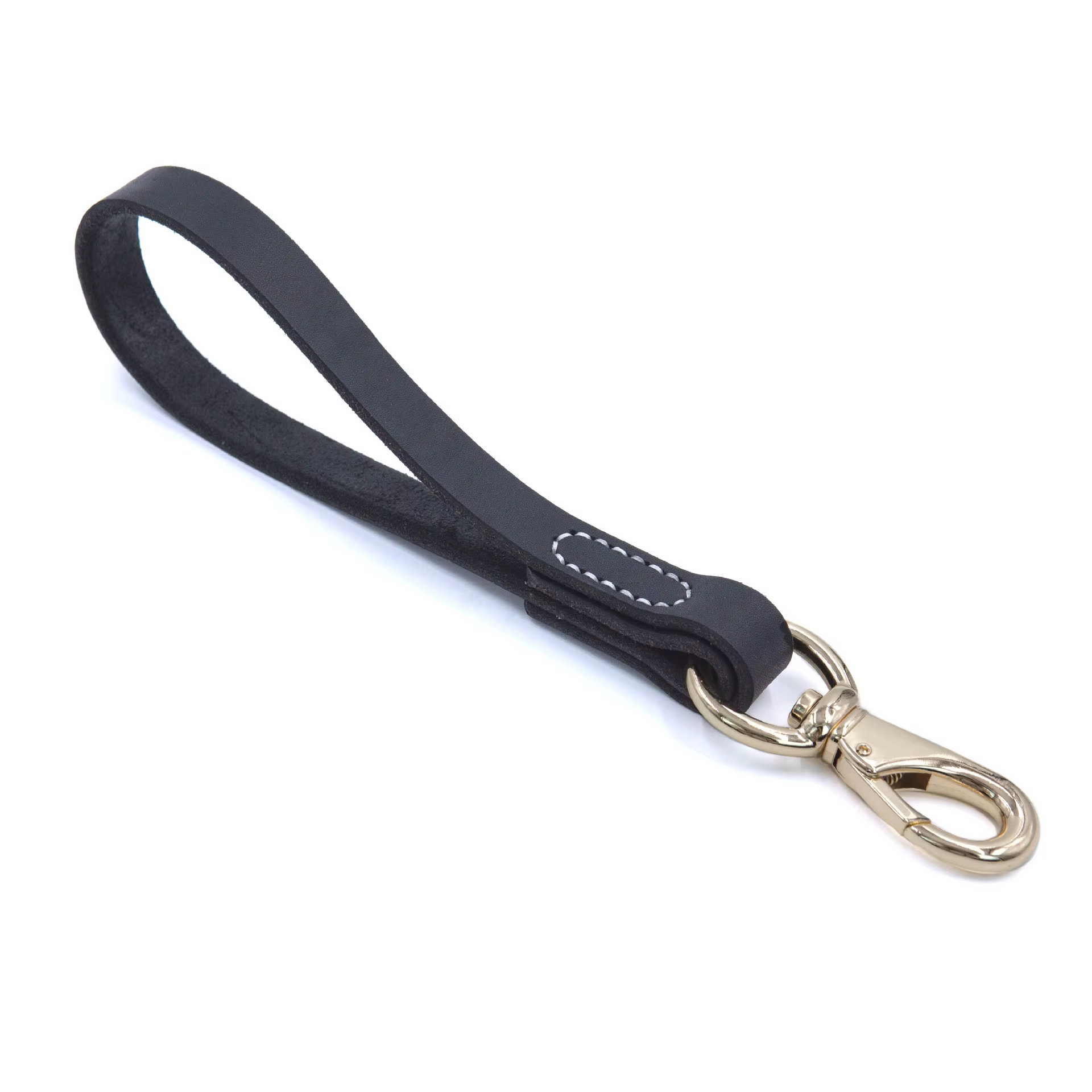 Correa corta de cuero genuino para perros – resistente y manejable - imagen 4