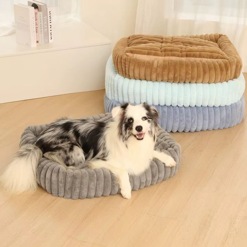 Cama ortopédica de felpa para perros – colchón alta resiliencia - imagen 4