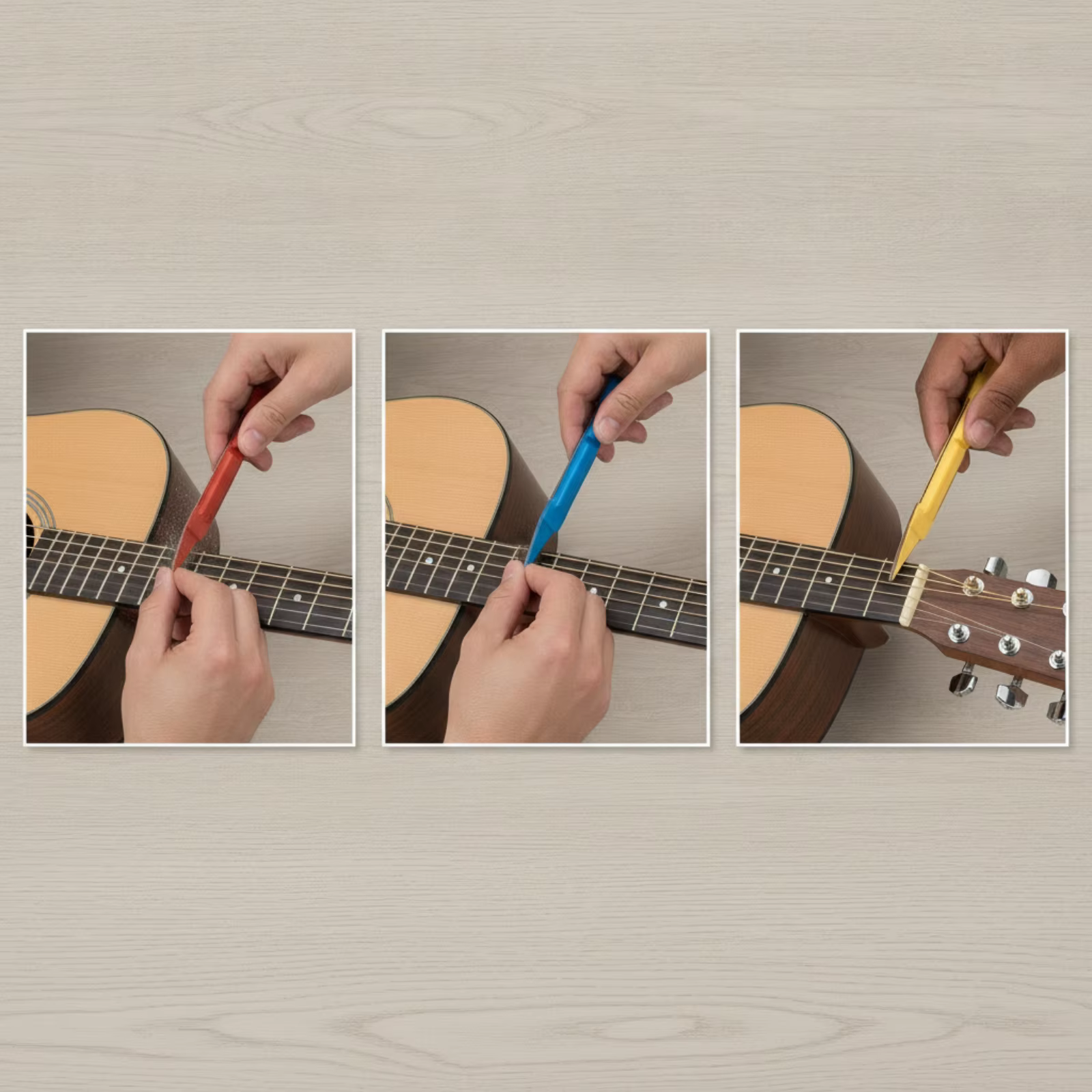 Lijadores de Precisión para Trastes de Guitarra – Juego de 4 Herramientas - imagen 3