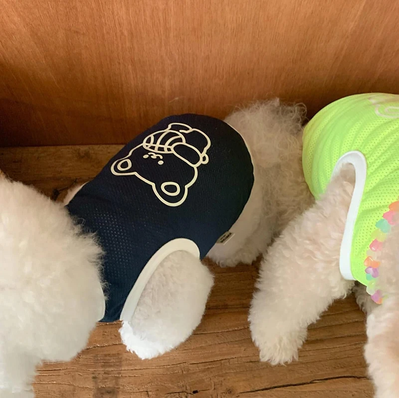 Ropa de malla para perros en múltiples colores