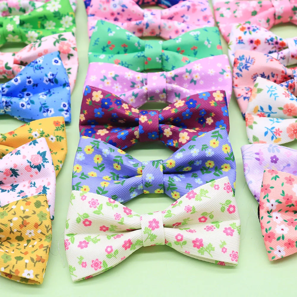 Collar floral para perro con lazo desmontable, ideal primavera-verano - imagen 3