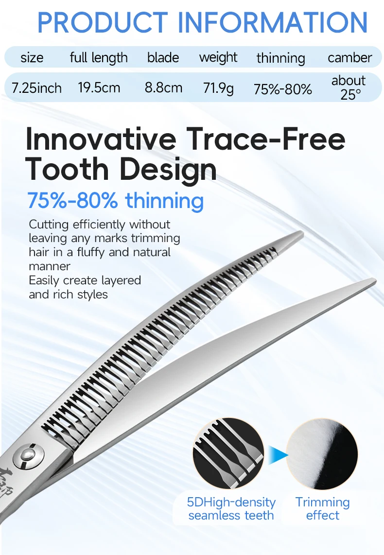 Diseño ergonómico de las tijeras Fenice Master Series