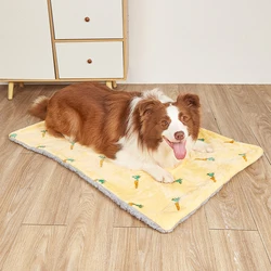 Cama cálida de invierno para gatos y perros, manta de franela