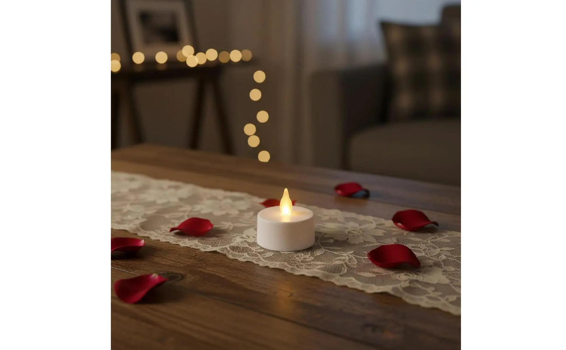 Vela electrónica decorativa sin llama, con efecto de parpadeo