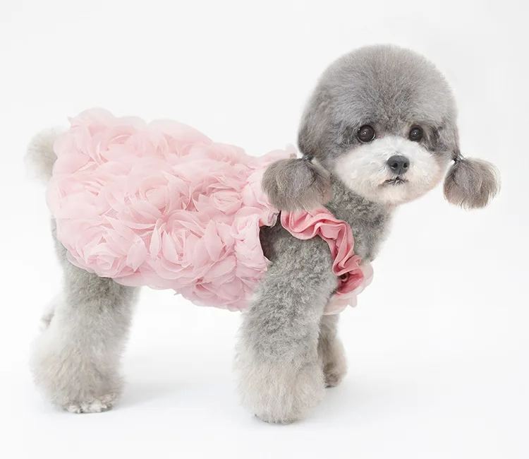 Vestido de princesa para cachorro Yorkshire
