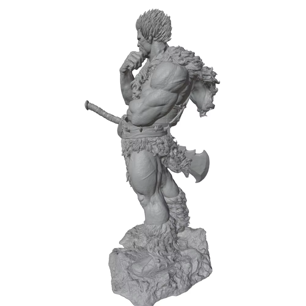 Miniatura GK gris 3D de personaje anime DIY, sin montar ni pintar