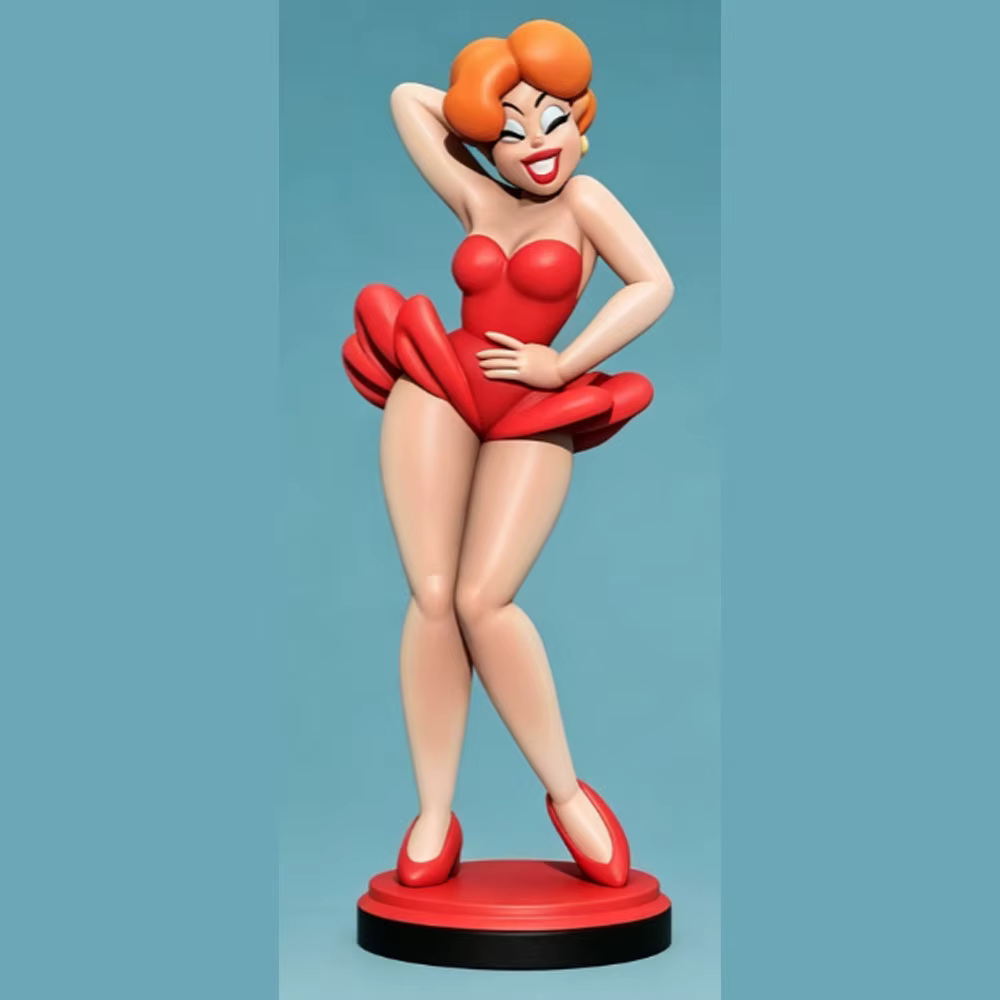 Estatua miniatura de anime 3D gris, modelo GK para montar sin pintar - imagen 5