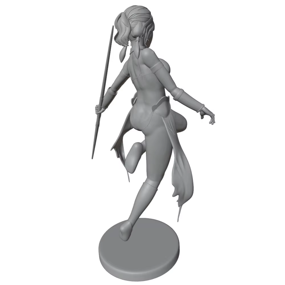 Kit figura 3D 1/24 75mm chica sin montar ni pintar - imagen 4