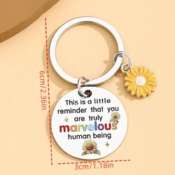 Llaveros con diseño de girasol para mujeres: regalos bonitos para ánimo