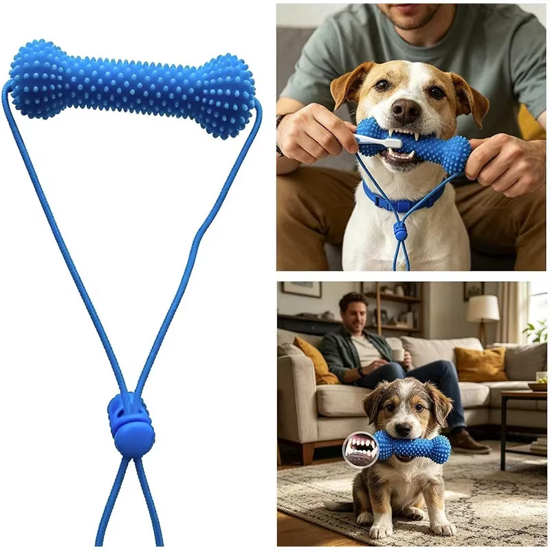 Juguete dental de doble acción para perros, masticable - imagen 2