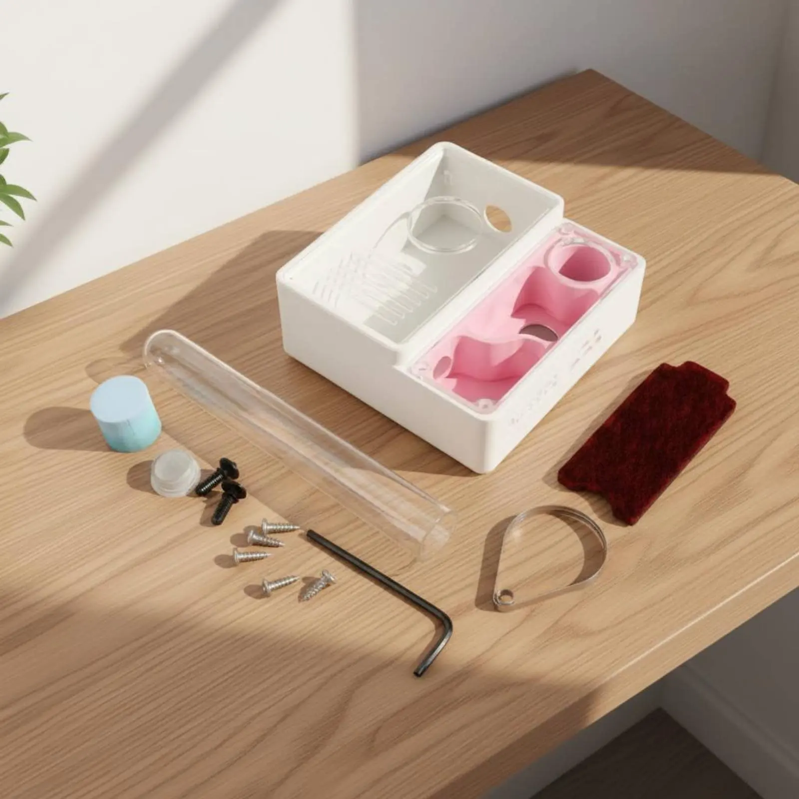Hormiguero plano 3D con base cuadrada ventilada y cámaras moldeadas - imagen 4