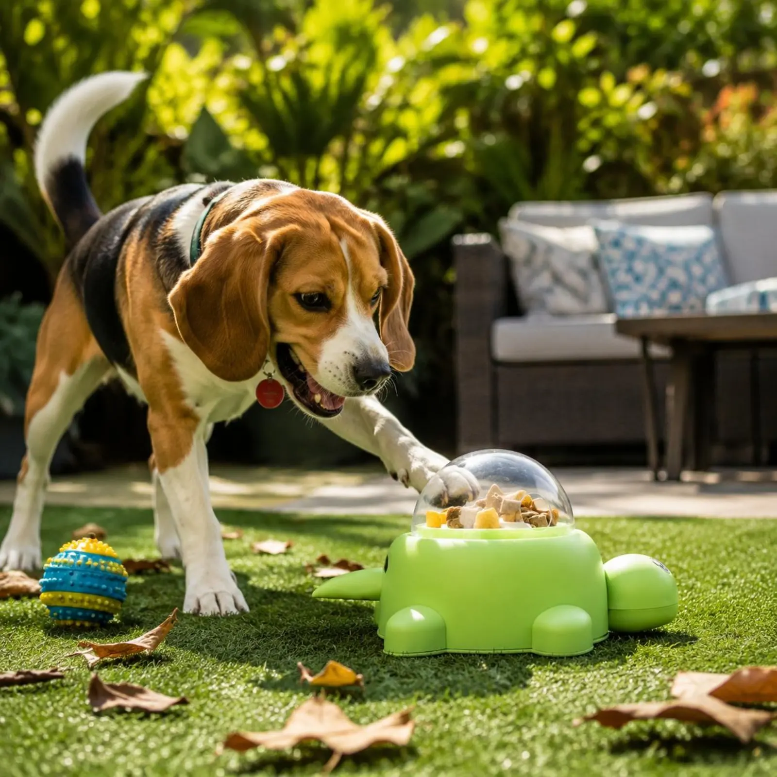 Juguete rompecabezas dispensador de comida para gatos y perros - imagen 3