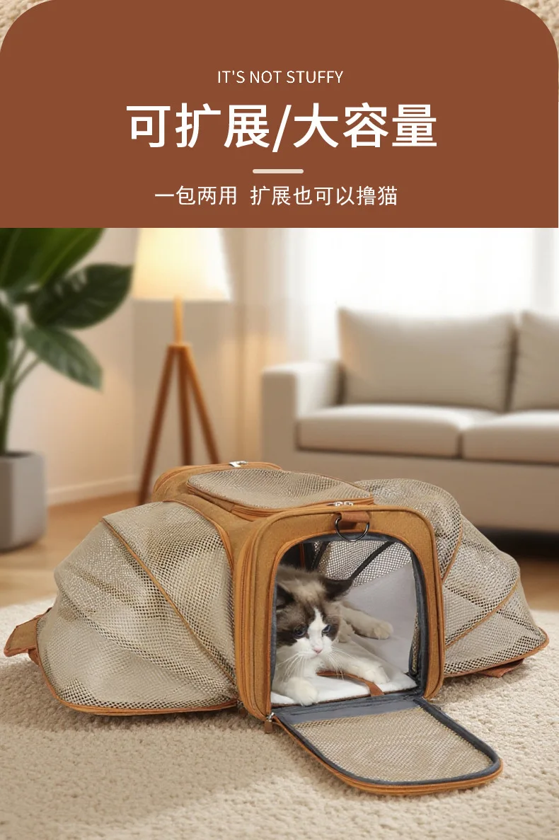 Bolsa portátil para traslados con mascota pequeña