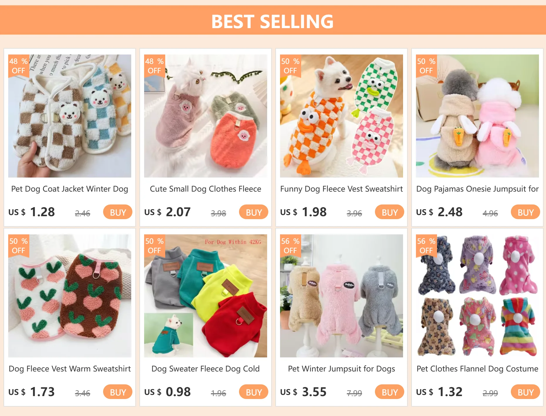 Perro pequeño con sudadera de pana