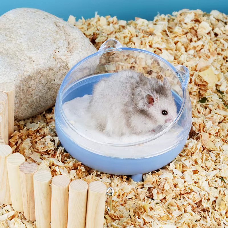 Caja de arena antisalpicaduras para hámster, chinchillas y gerbillas - imagen 4
