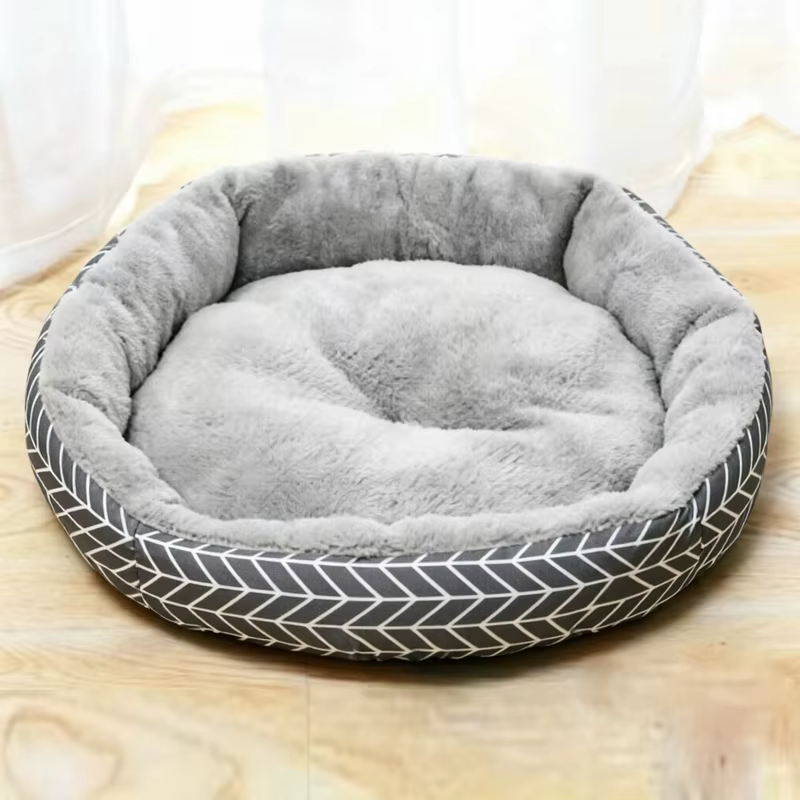 Cama de franela para gato y perro