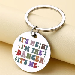 Llavero con frase para gatos y perros – Bailarina animadora gimnasta