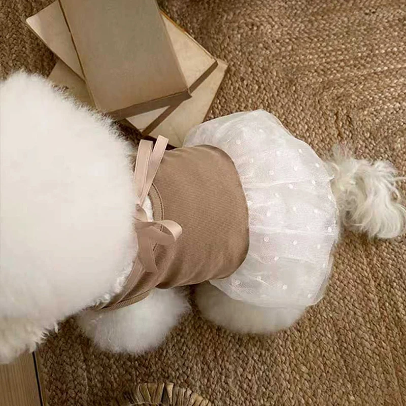 Ropa de verano transpirable para perros y gatos: falda suave Chihuahua - imagen 2