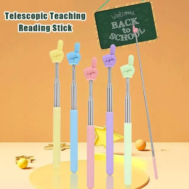 Varilla telescópica de acero inoxidable para gato y perro, lectura - imagen 3