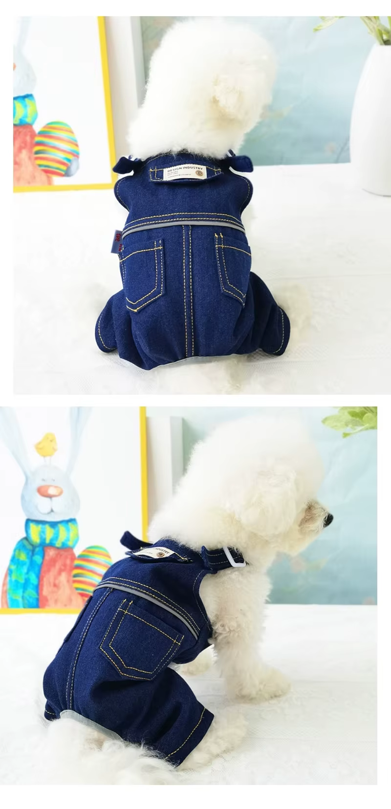 Mascota con sudadera de cuatro patas vaquera