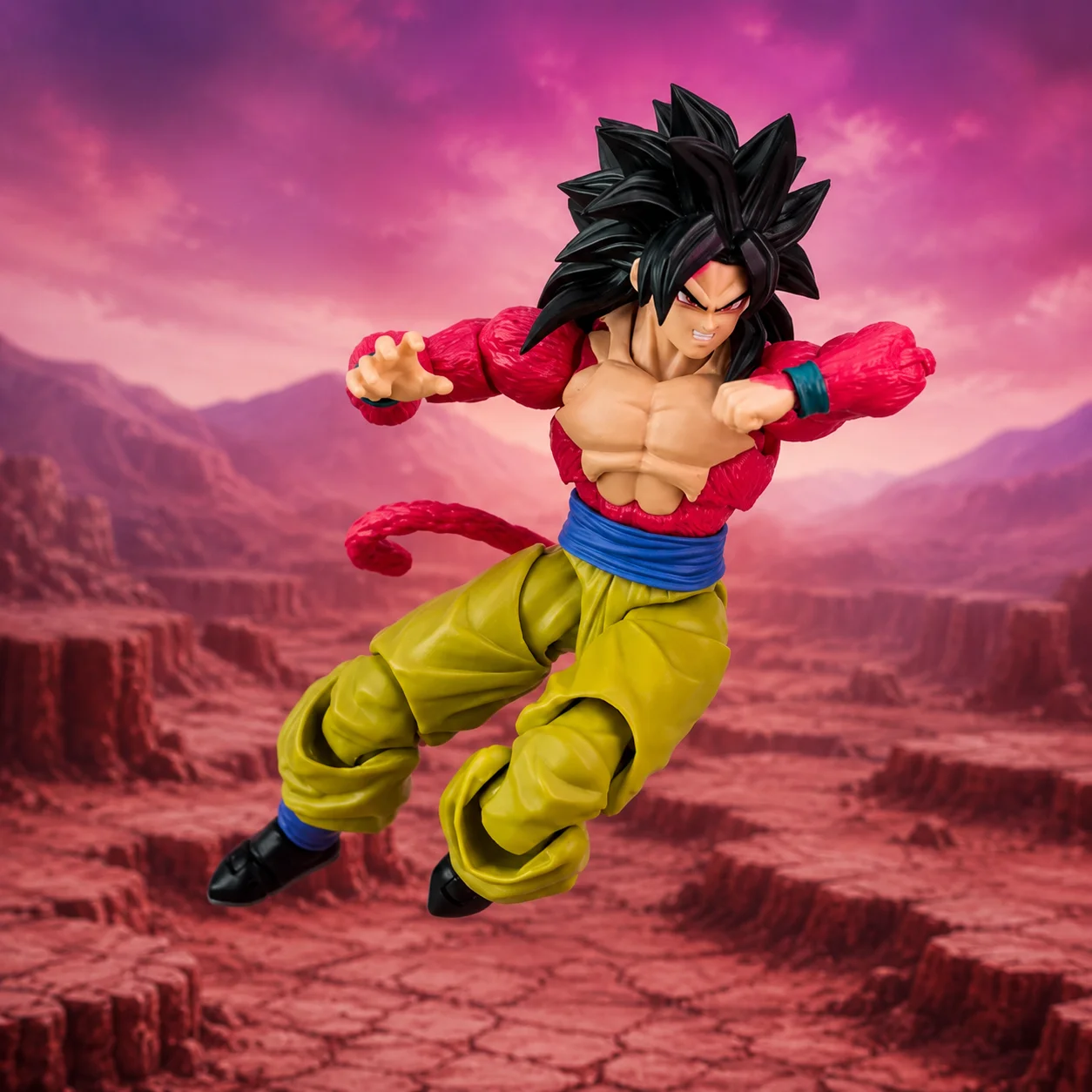 Figura articulada Goku Super Saiyan 4 de Dragon Ball GT - imagen 3