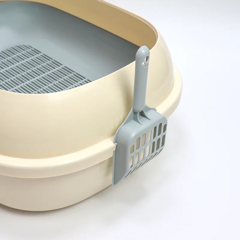 Caja de arena para gatos doble capa cajón de pino antisalpicaduras - imagen 5