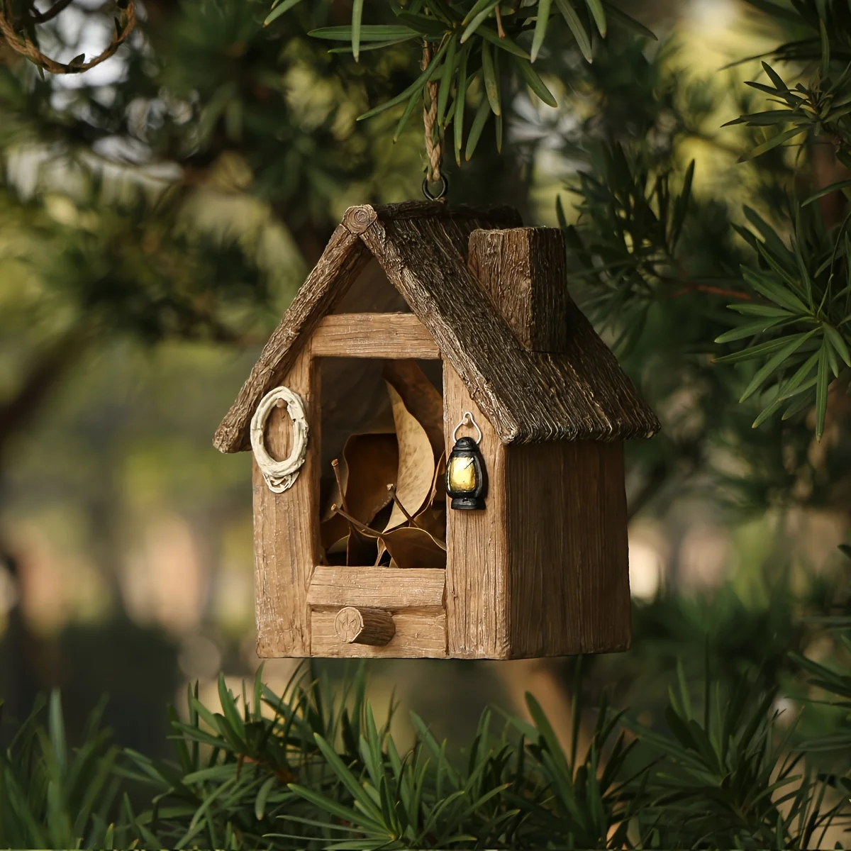 Nido colgante para pájaros: caja de anidación resina en pared exterior - imagen 2