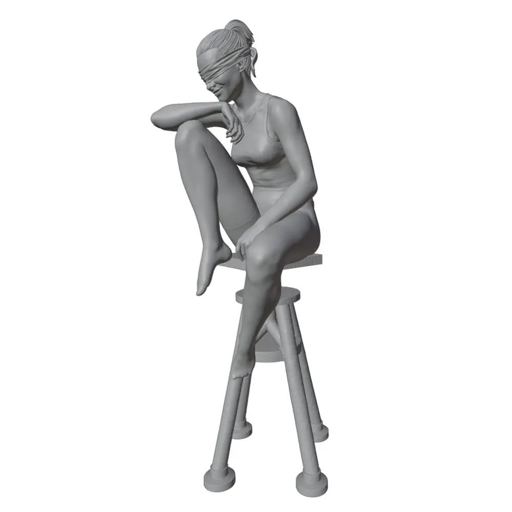 Kit resina 1/24 figura femenina – Miniatura GK sin montar ni pintar