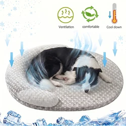 Cama refrescante de verano para gatos y perros, colchoneta nido