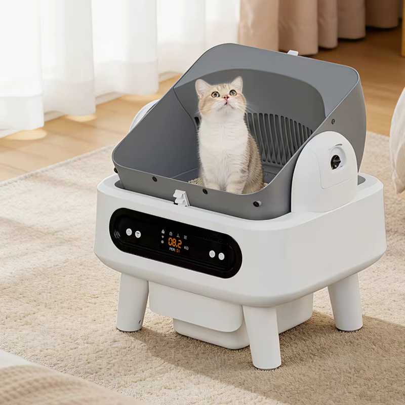 Arenero autolimpiable inteligente para gatos – Extra grande y abierto