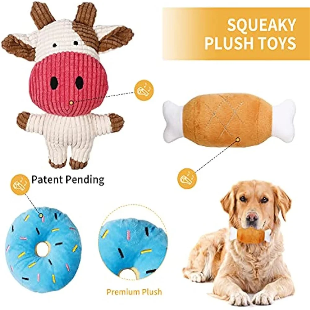 Juguetes de peluche y cuerda para cachorros