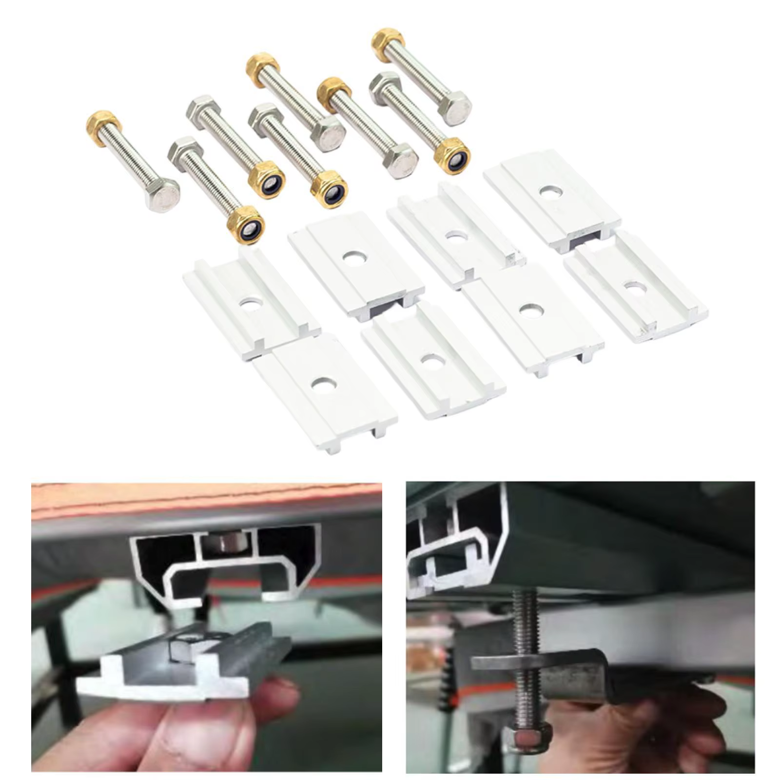 Soportes de riel de techo para coche con tornillería de montaje - imagen 4