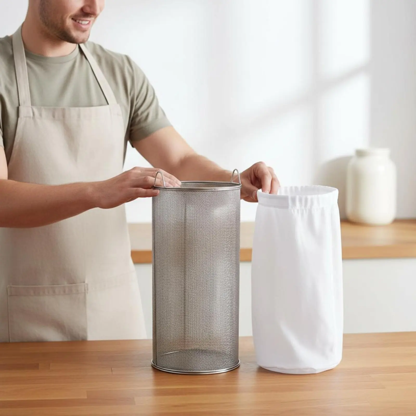 Colador profundo de malla para bebidas fermentadas de arroz, cesta - imagen 4