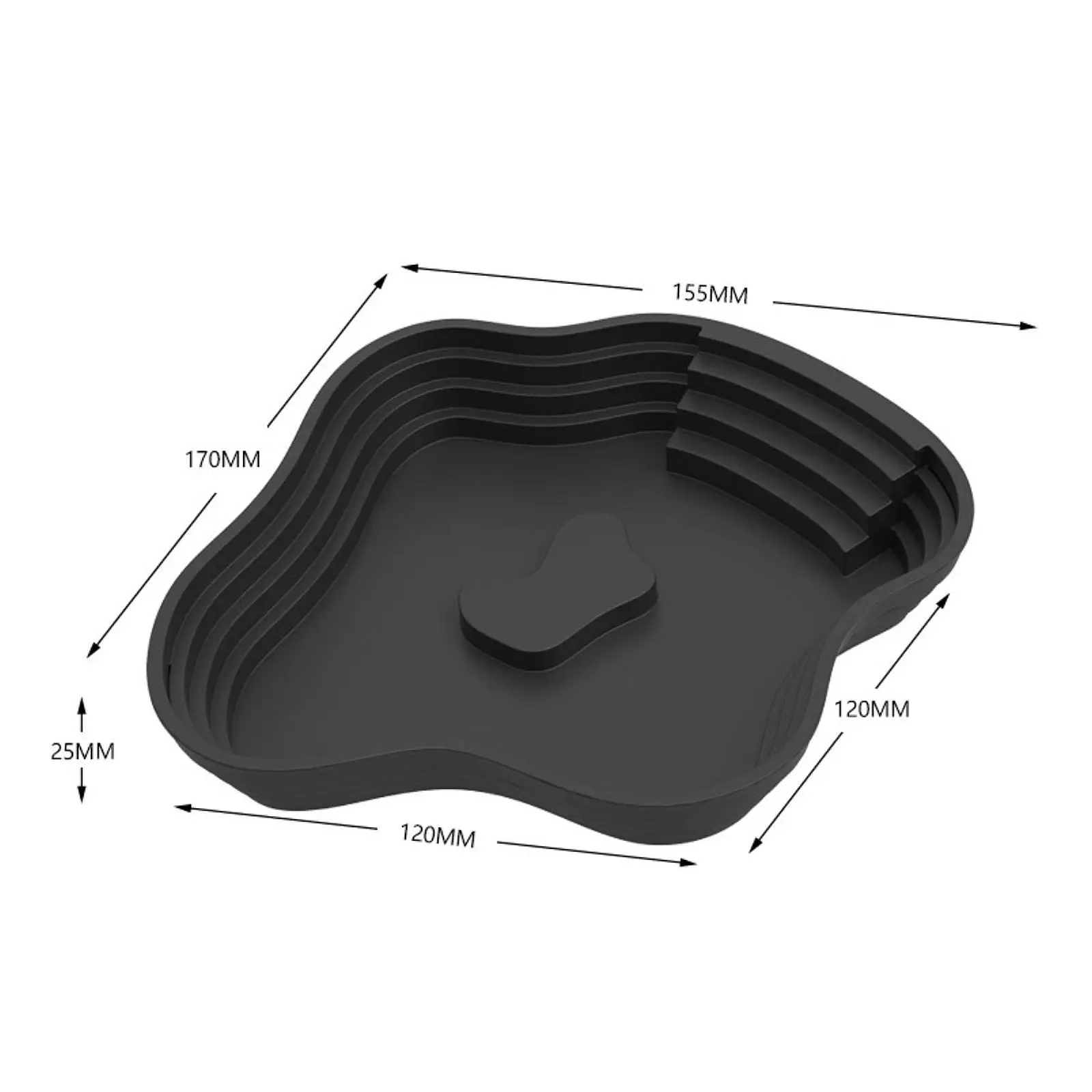 Plato de agua con rampa para tortugas
