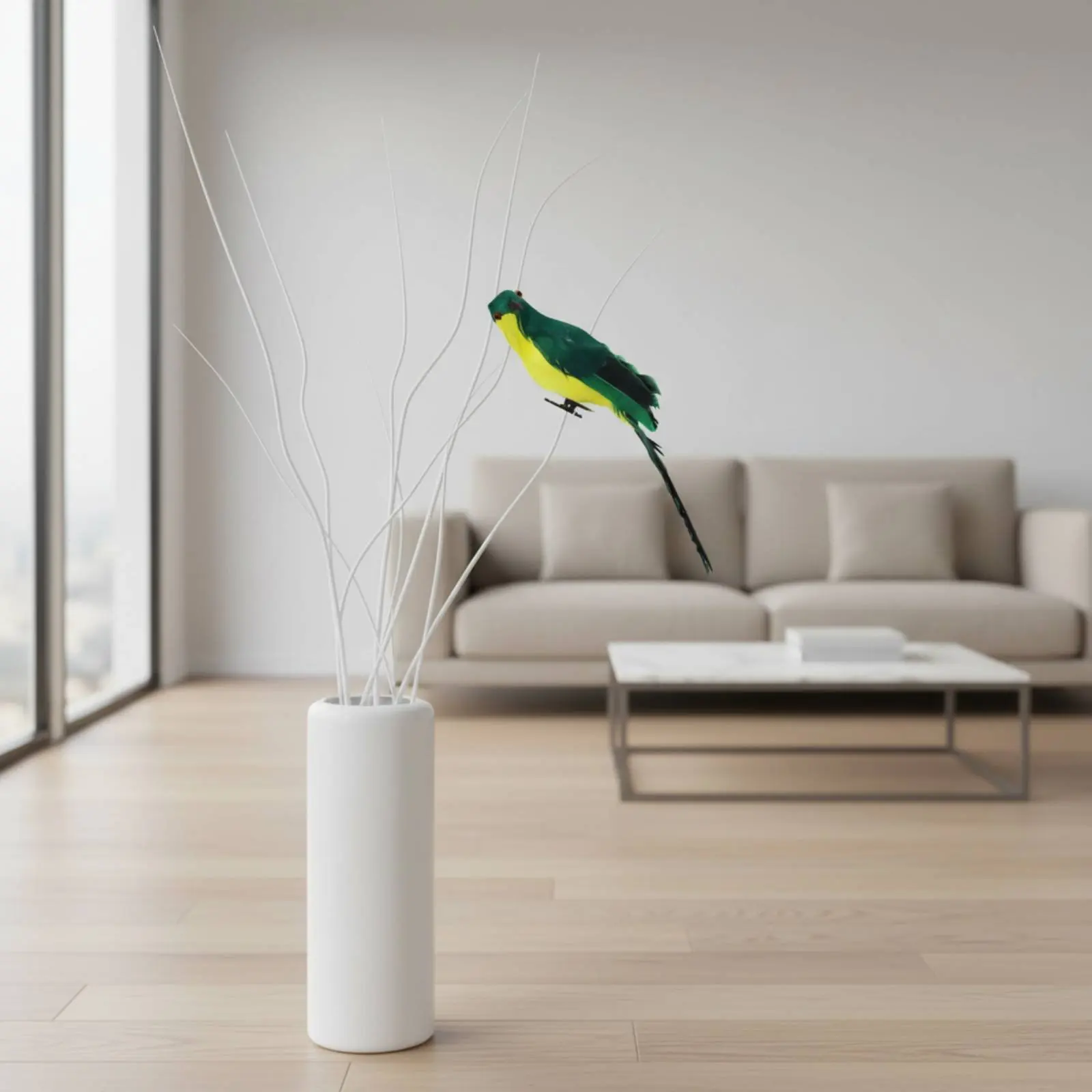 Papagayo artificial realista para decoración de gatos y perros - imagen 4