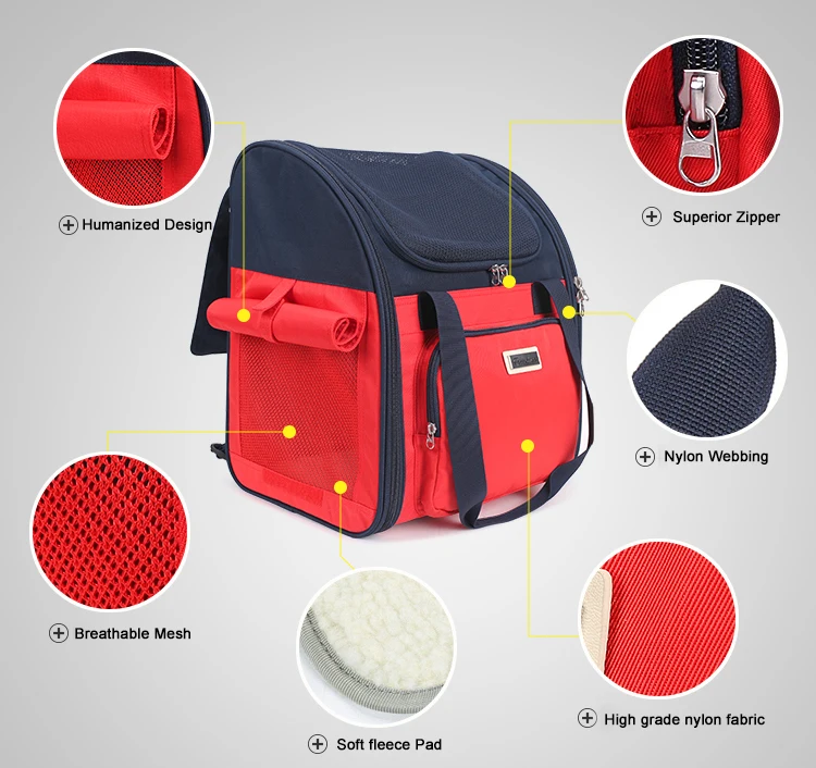 Mochila con múltiples aberturas y paneles de malla