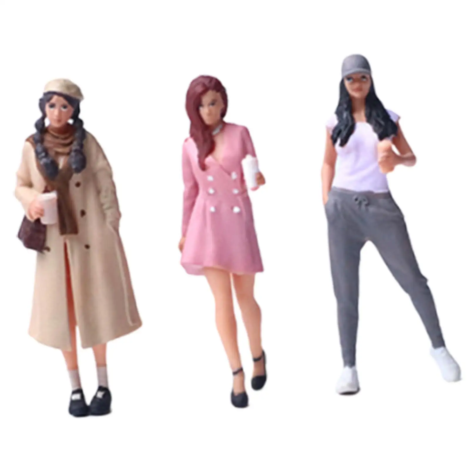 Figuras miniatura para maquetas, manualidades y dioramas decorativos