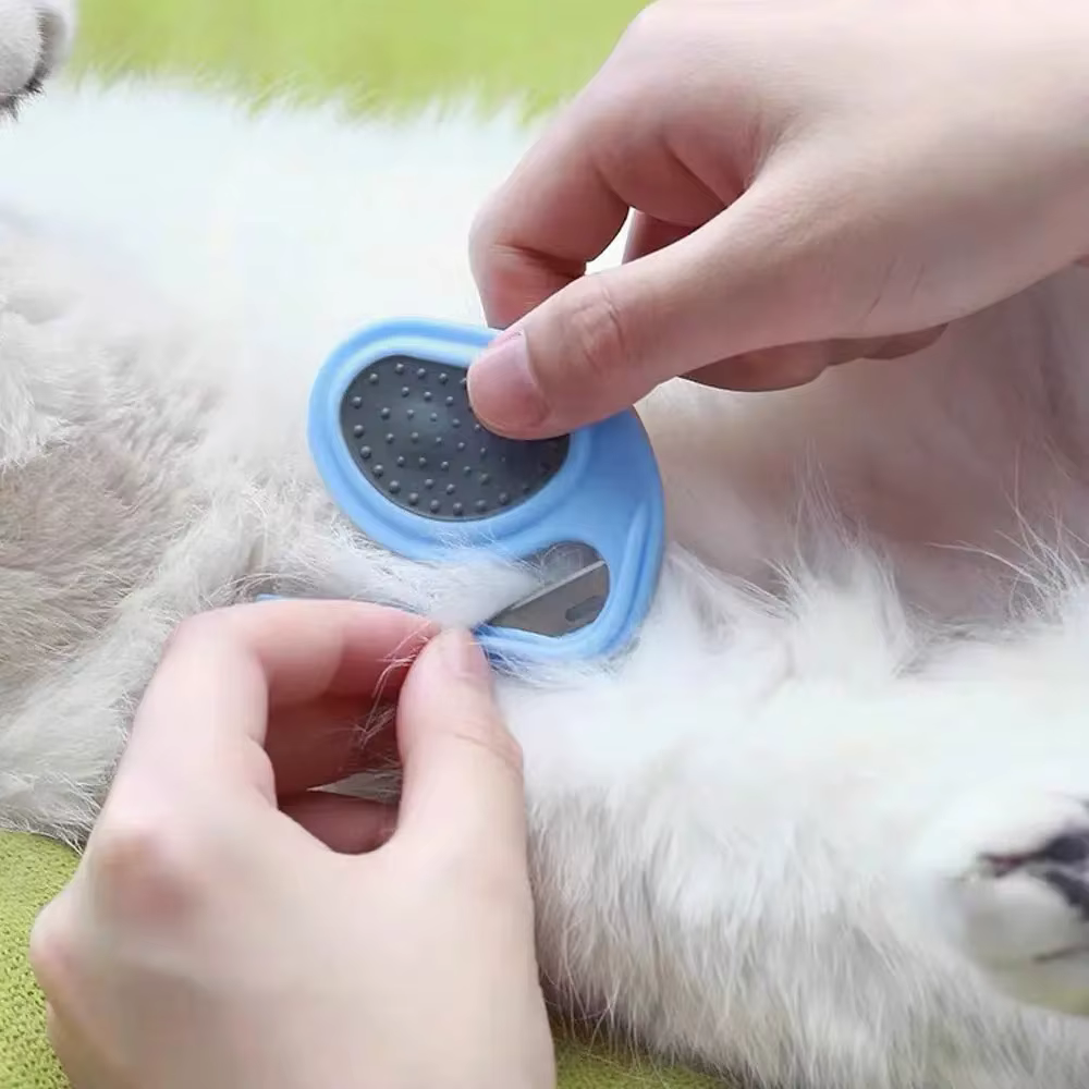 Peine desenredante para gatos y cachorros, elimina pelo suelto - imagen 4